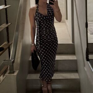 Polka Dot Sleeveless Dress